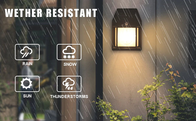 Solar Lights Outdoor Exterior Wall Lamps Retro Body Induction Atmosphere Christmas Fairy Lights Solar Charging Desk Lamps Gifts