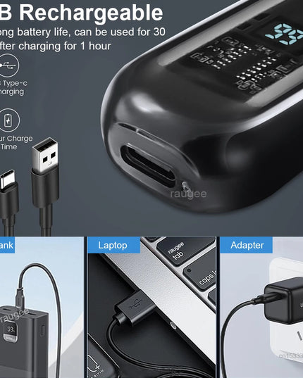 Nose Hair Trimmer Rechargeable Electric Nose Hair Remover Men Eyebrow Hair Shaving Razor Mini Pocket Portable Nose Hair Clipper