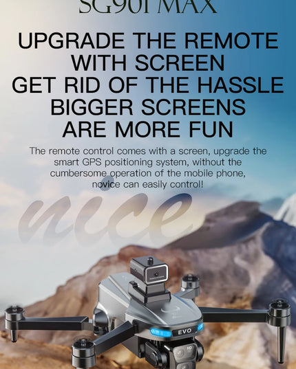 Mini Drone Professional GPS HD Camera Drones 5G WIFI FPV Video 4k UAV 4.5 inch large screen remote control RC Dron SG109 PRO MAX