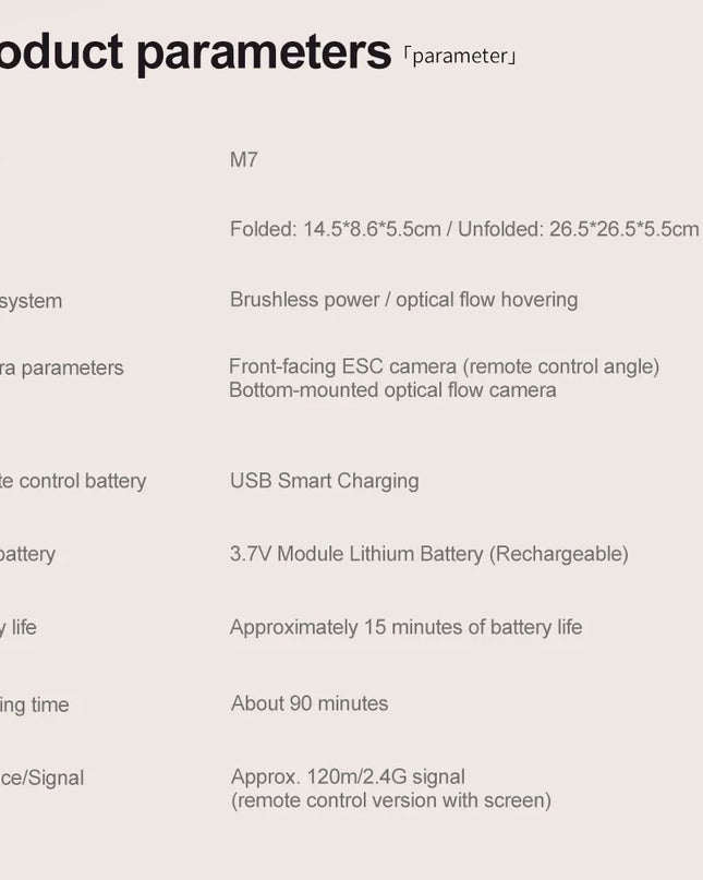 M7 Drone with 5G HD Camera Brushless Motor 4K UHD Video 1080P Image Stabilization Large Screen Remote Control Quadcopter