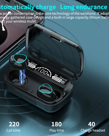 New Arrival M10 Earphone Wireless Headset High Quality Perfect Sound Earbuds Sports Game Music BT Headphone with Power Bank