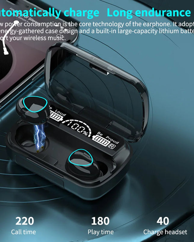 New Arrival M10 Earphone Wireless Headset High Quality Perfect Sound Earbuds Sports Game Music BT Headphone with Power Bank