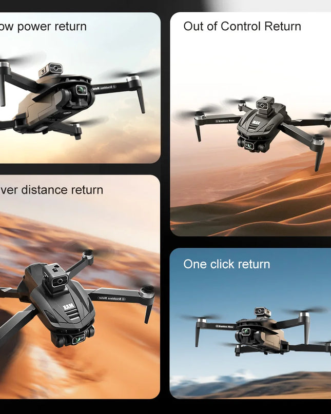 2025 V168 Pro MAX GPS Drone 8K Professional HD Camera 5G WIFI FPV 360° Obstacle Avoidance Brushless Large Screen RC Quadcopter