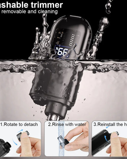 Nose Hair Trimmer Rechargeable Electric Nose Hair Remover Men Eyebrow Hair Shaving Razor Mini Pocket Portable Nose Hair Clipper