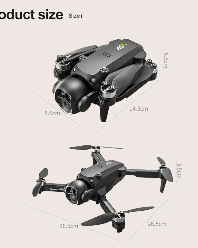 M7 Drone with 5G HD Camera Brushless Motor 4K UHD Video 1080P Image Stabilization Large Screen Remote Control Quadcopter