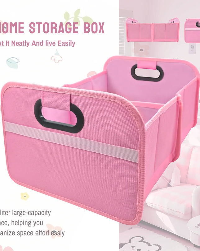 Trunk Organizer for suv, Foldable portable car storage box for camping outdoor storeroom,space saving multi functional