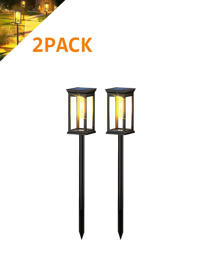 Solar Pathway Lights Solar Lights Outdoor Solar Powered Garden Lights for Walkway Yard Backyard Lawn Landscape Lighting Decor