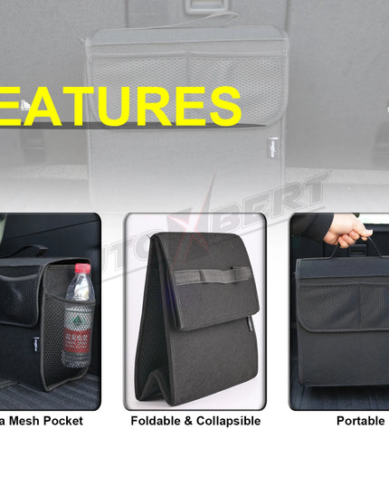 Universal Car Truck storage Bag Back Seat Backseat Organizer Felt W/ Extra Mesh Net Pockets Hanging Organiser Car Accessories