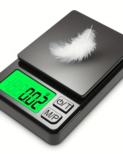 Precision Pocket Scale 1000g X 0.1g - Digital Gram, Food, Jewelry, Ounces/Grains Scale with Backlit LCD - Mini Scale for Travel