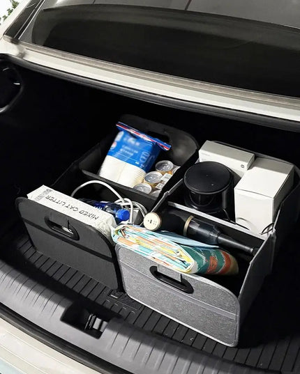 Trunk Organizer for suv, Foldable portable car storage box for camping outdoor storeroom,space saving multi functional