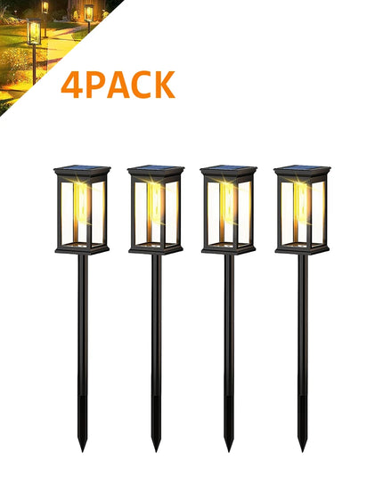 Solar Pathway Lights Solar Lights Outdoor Solar Powered Garden Lights for Walkway Yard Backyard Lawn Landscape Lighting Decor