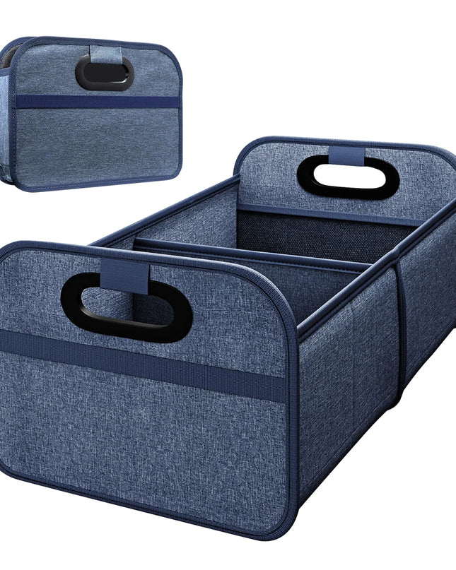 Trunk Organizer for suv, Foldable portable car storage box for camping outdoor storeroom,space saving multi functional