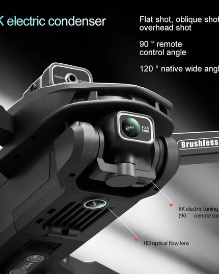 2025 V168 Pro MAX GPS Drone 8K Professional HD Camera 5G WIFI FPV 360° Obstacle Avoidance Brushless Large Screen RC Quadcopter