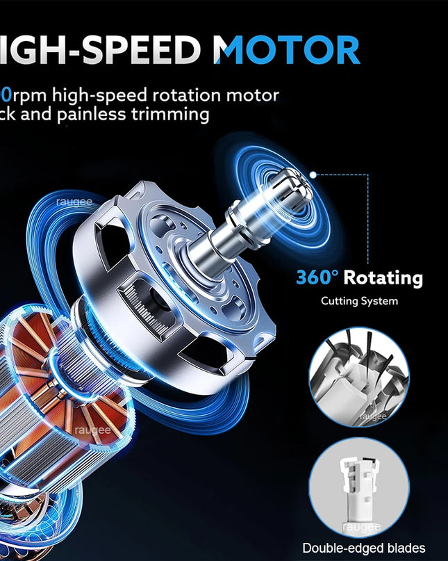 Nose Hair Trimmer Rechargeable Electric Nose Hair Remover Men Eyebrow Hair Shaving Razor Mini Pocket Portable Nose Hair Clipper