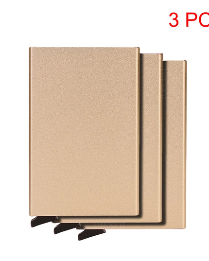 Rfid Smart Wallet Card Holder Metal Thin Slim Men Women Wallets Pop Up Minimalist Wallet Small Black Purse Vallet Walets for Men
