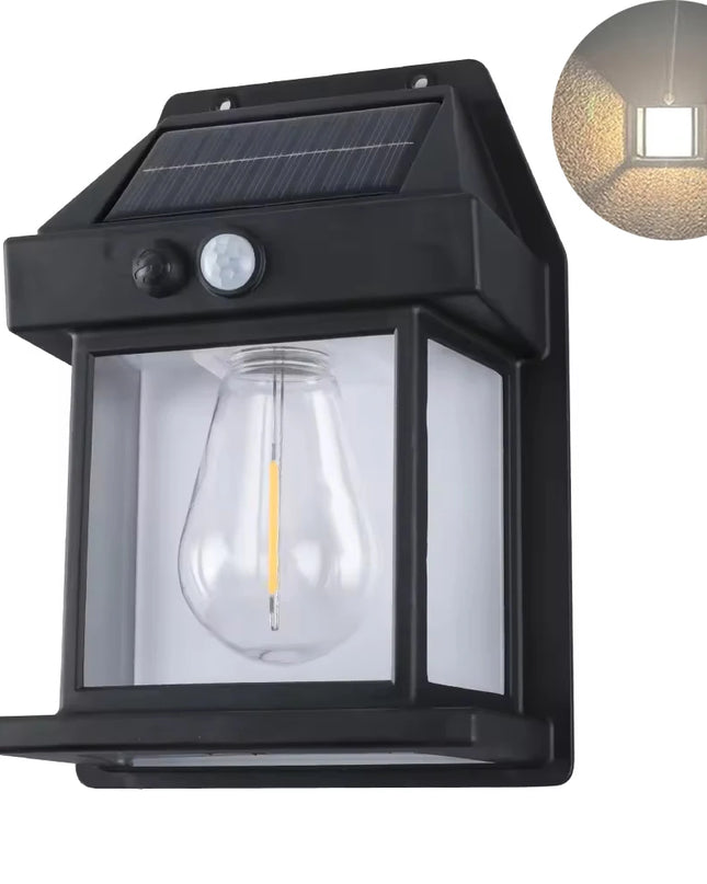 Solar Lights Outdoor Exterior Wall Lamps Retro Body Induction Atmosphere Christmas Fairy Lights Solar Charging Desk Lamps Gifts