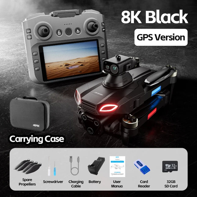 4DRC-M7 GPS Drone 8K Professional HD Camera Drones Brushless WIFI FPV Video 4.5 Inch Screen Control Quadcopter Drones Toy