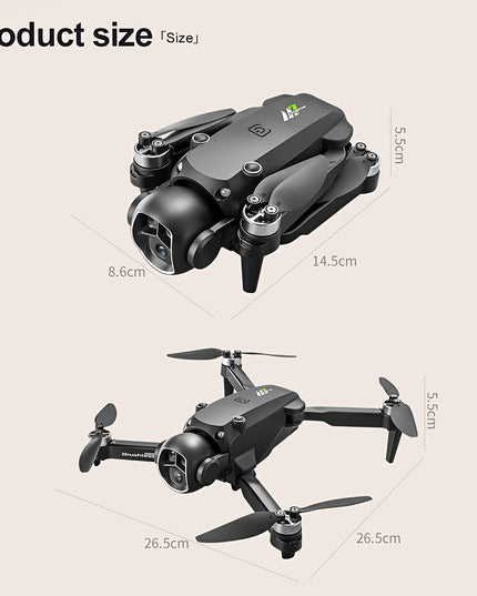 DroneM7 Upgraded Drone with 4.9” HD FPV Camera, 3-Camera Obstacle Avoidance, Brushless Motor, Foldable arms & Night Flying - Quadcopter Suitable for Adults & Beginners, Ideal Gift for Christmas/Halloween/Birthdays