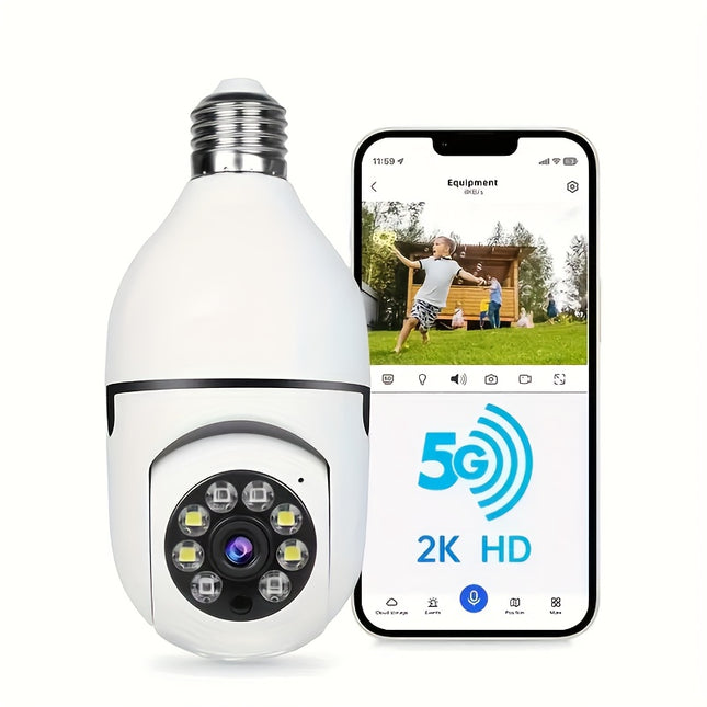 6pcs 4MP HD Wireless Security Camera System Can Monitor And Protect Your Family And Pets In Real Time Through 2.4G/5Ghz WIFI, Color Night Vision, 911 Artificial Intelligence Indoor Monitoring And Two-way Voice.