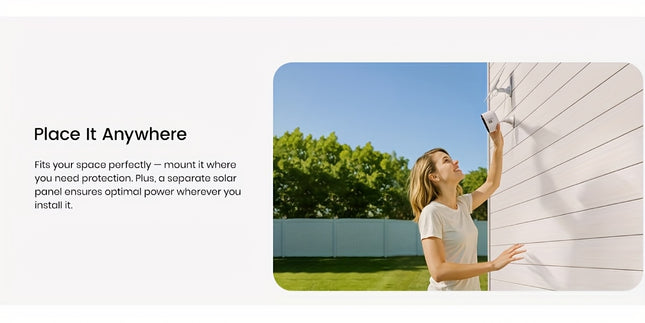 2K Solar Camera Outdoor Wireless, 2.4GWiFi Cameras for Home Security with Solar Panel, 5200mAh Battery, Spotlight Color Night Vision, AI Motion Detection, Siren Alarm, 2-Way Talk, IP66, Cloud/SD Storage EasyInstallation for H